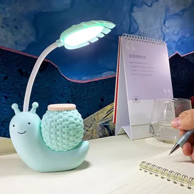 Rechargeable LED Desk Lamp with Pen Holder 